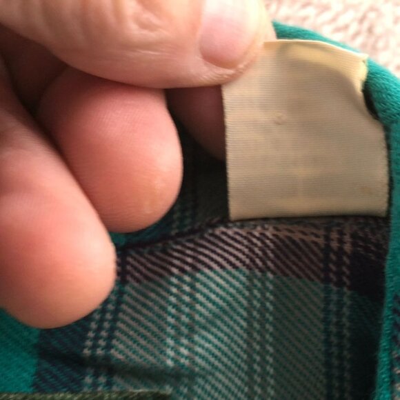 Levi's Mens Shirt Large Long Sleeve Plaid Button Up Classic Green Casual Y2K - Picture 9 of 16